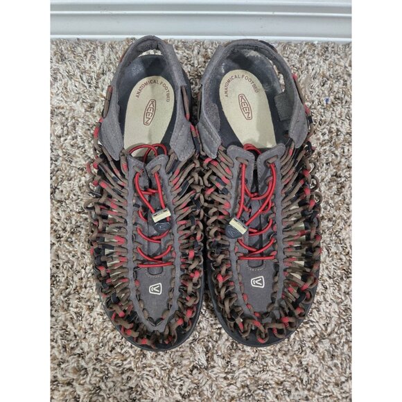 Keen Uneek Two Cord Bungee Brown Red Slingback Sandal Sz 10 Hiking Outdoors main image 8